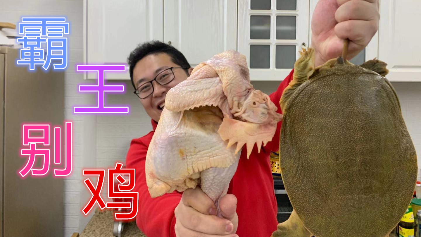 310买1只甲鱼1只鸡,做顿“霸王别鸡”色香味美,简单吃一口